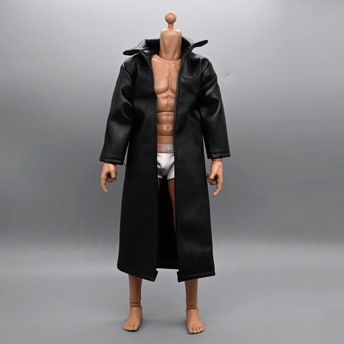 Giacca cappotto pelle nera